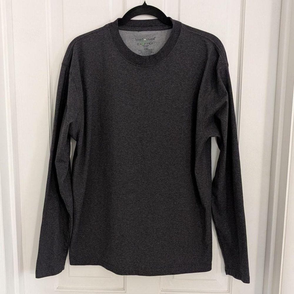 Exofficio Insect Shield Mens‎ Pullover Shirt LARGE Outdoor Long Sleeve Casual